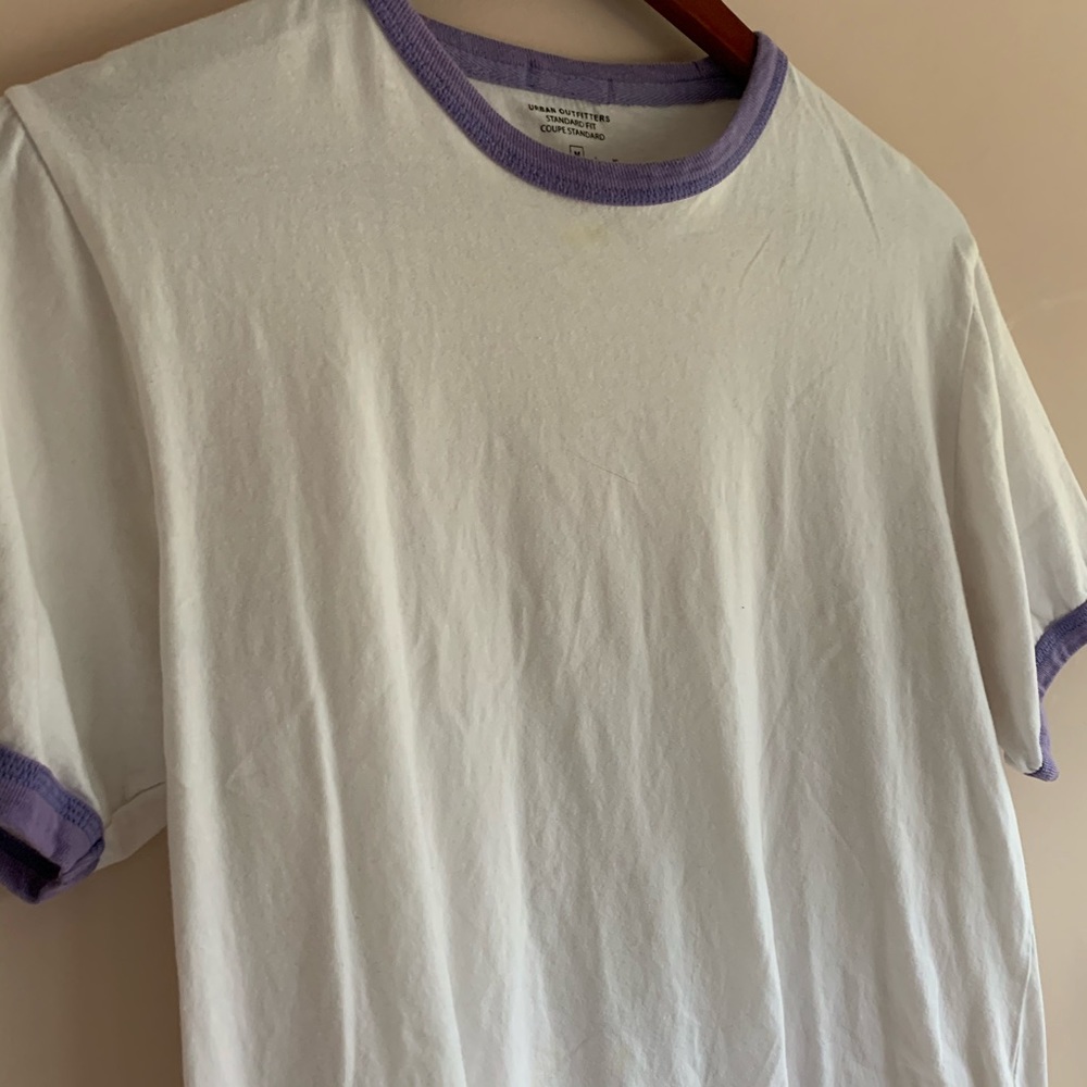 White & Blue Ringer Tee - Picture 2 of 2